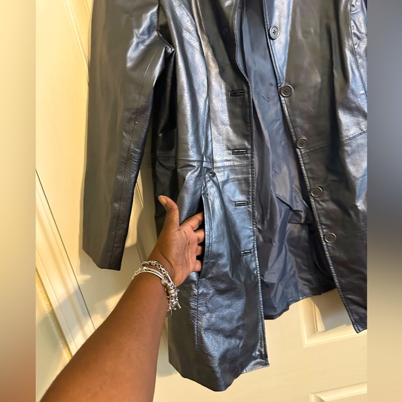 Jessica London Leather Jacket - Picture 4 of 6